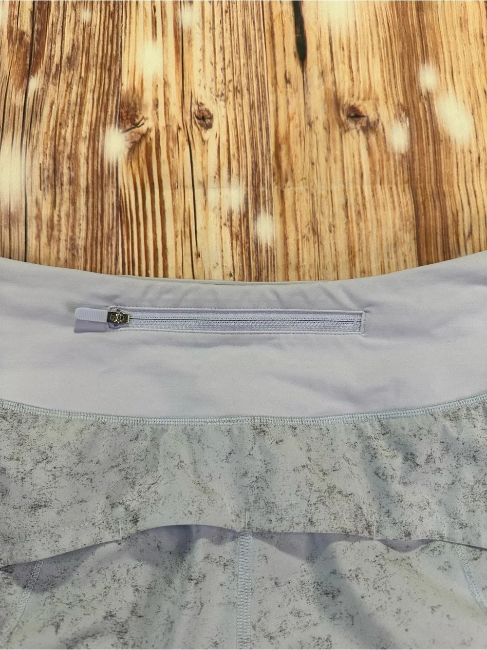 LULULEMON SPEED UP MR MID RISE LINED SHORT Size  6 GRAVEL DUST PASTEL BLUE - Picture 14 of 14